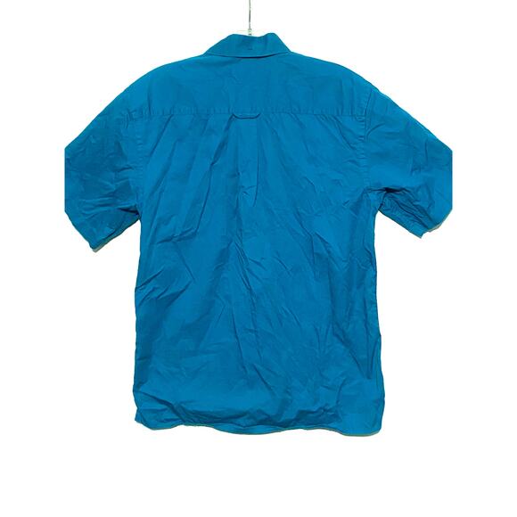 NoNo Maldonado Blue Single Needle Tailoring Button Down Pocket Shirt Mens Small - Picture 2 of 6